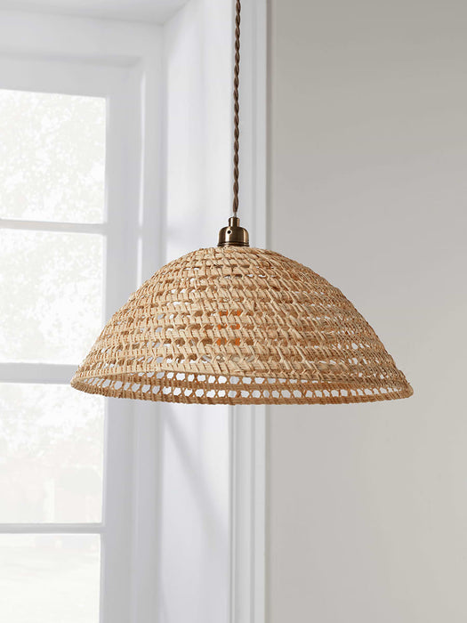 Shallow Dome Rattan Shade