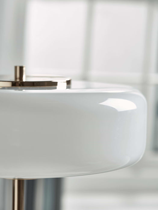 Gold White Deco Floor Lamp