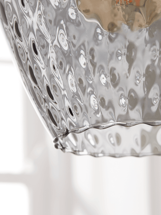 Tapered Textured Pendant - Grey