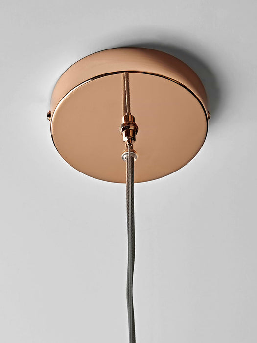 Concrete & Copper Pendant
