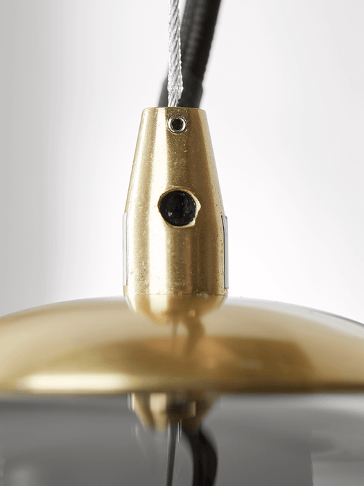 Ribbed Smoke Pendant