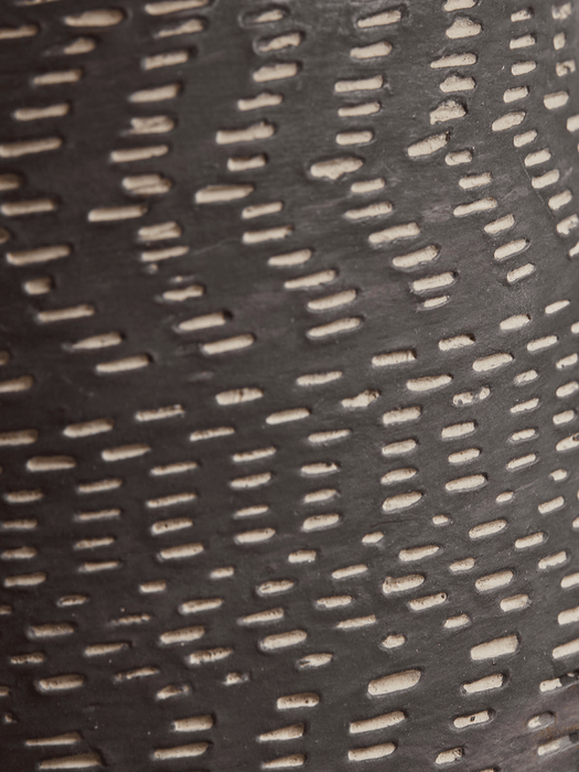 Black Chevron Table Lamp