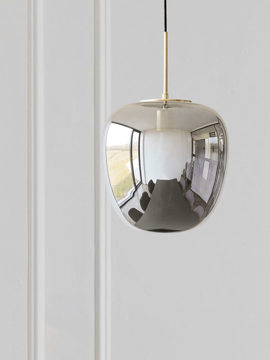 Mirrored Glass Drop Pendant
