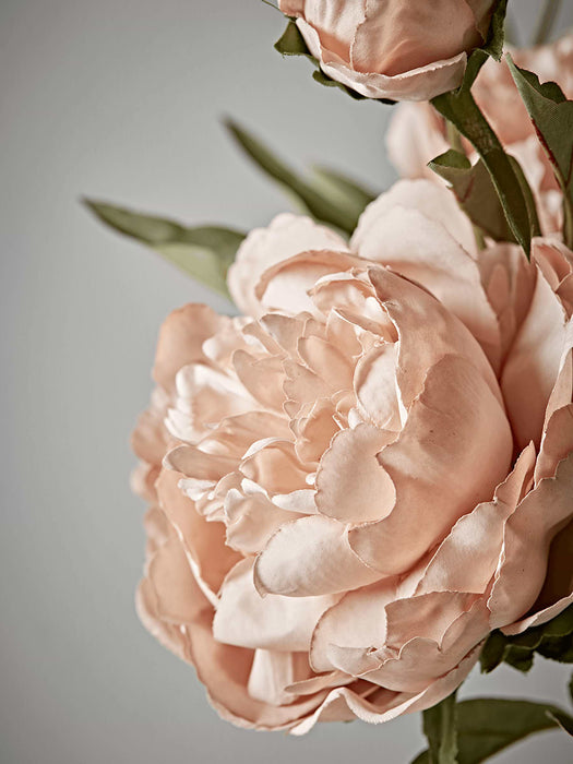 Three Faux Peony Sprays - Vintage Blush