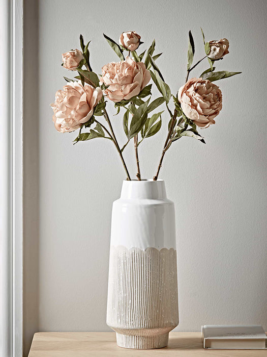 Three Faux Peony Sprays - Vintage Blush