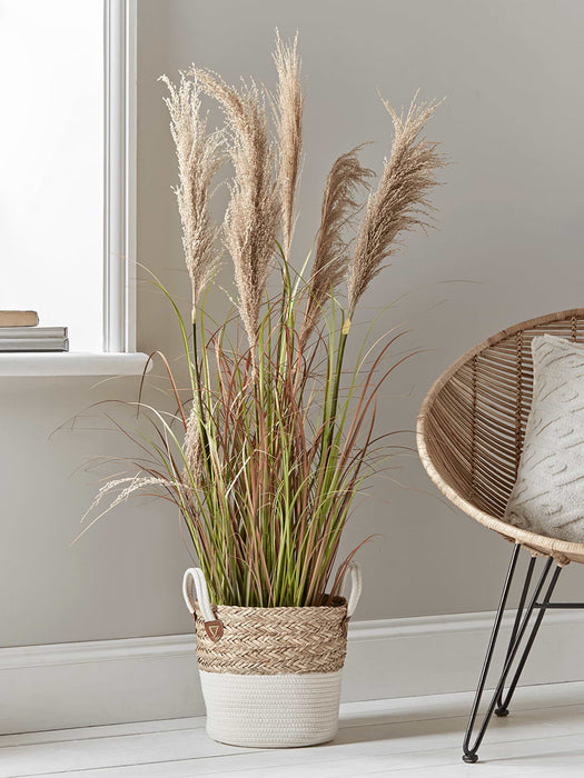 Faux Potted Pampas Grass