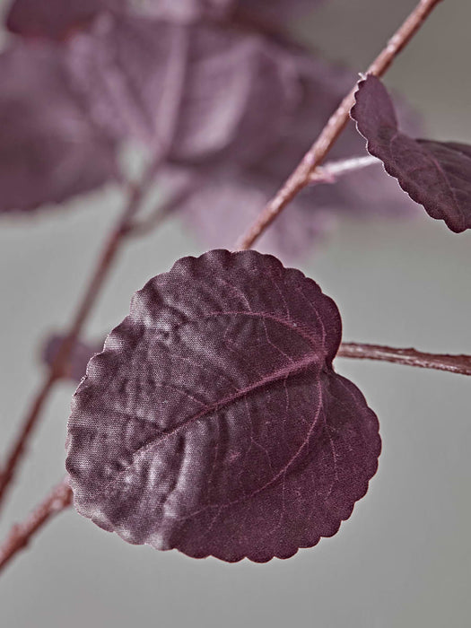 Faux Burgundy Leaf Frond