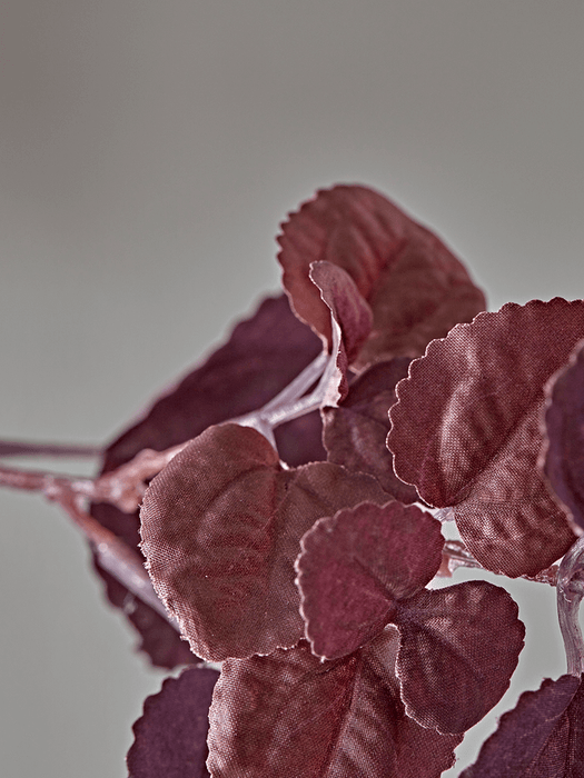 Faux Burgundy Leaf Frond