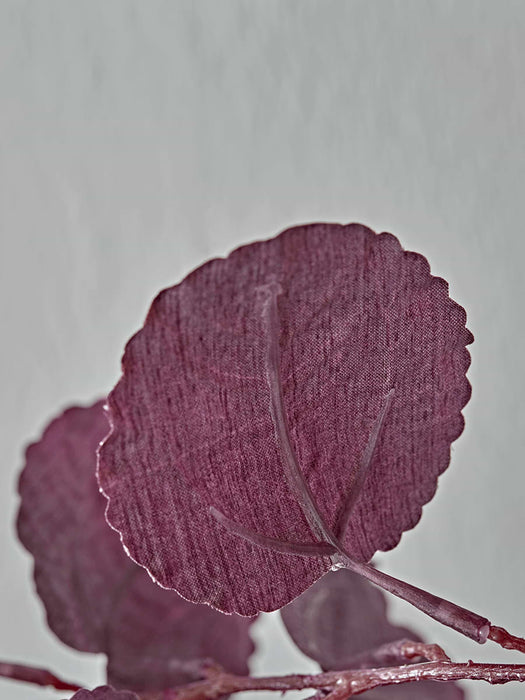 Faux Burgundy Leaf Frond