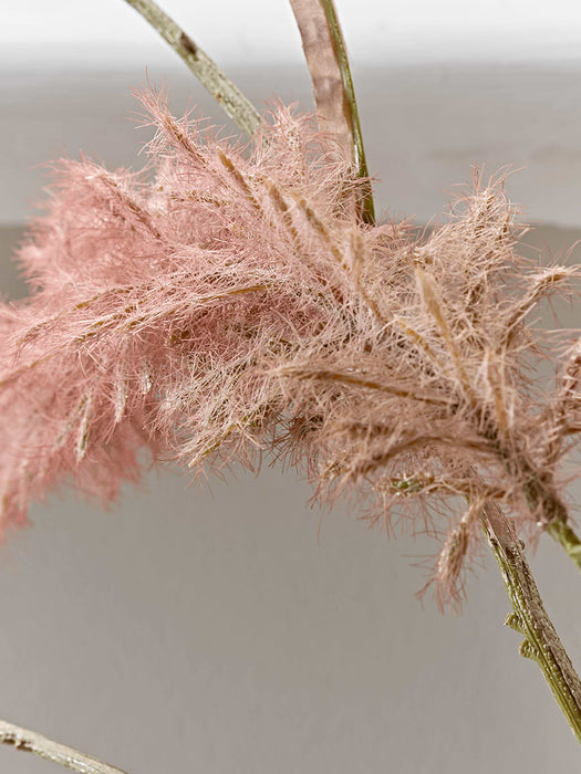 Three Faux Blush Pampas Grasses