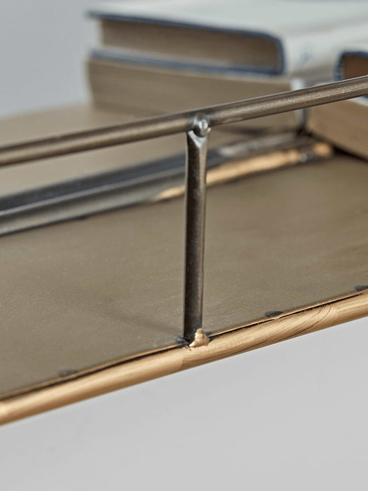 Bronzed Mirror Shelf