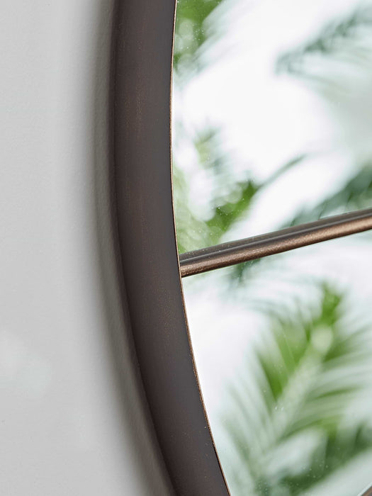 Bronze Round Window Mirror