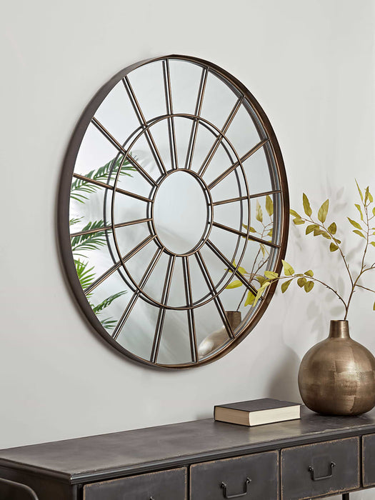 Bronze Round Window Mirror
