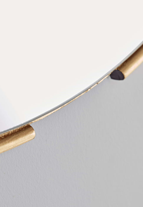 Round Broken Framed Mirror