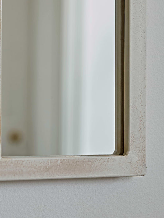 Cream Arched Window Mirror