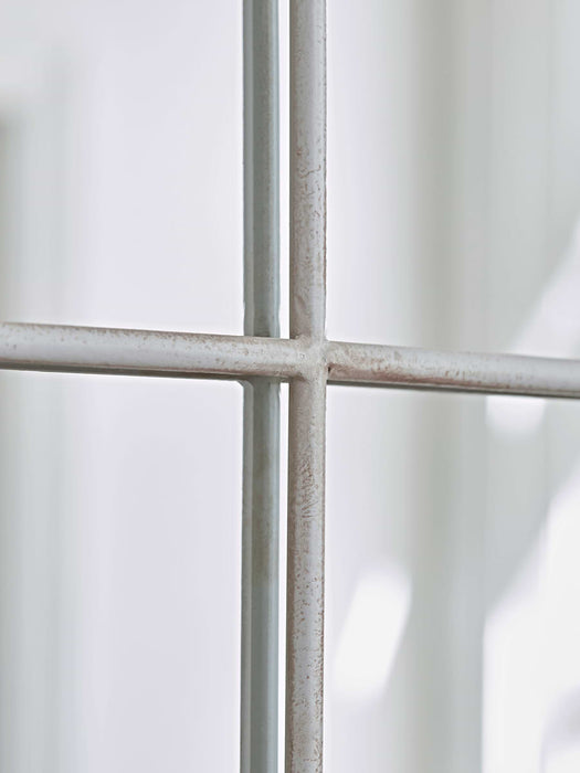 Cream Arched Window Mirror