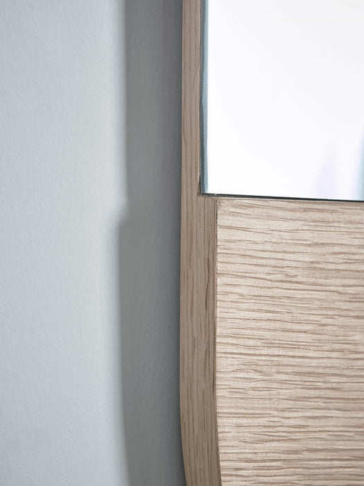 Oak Slice Mirror - Oval