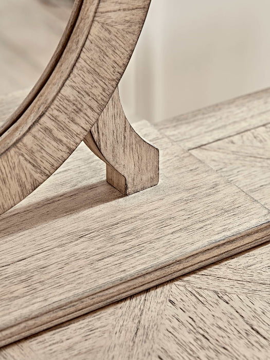 Geometric Parquet Dressing Table Mirror