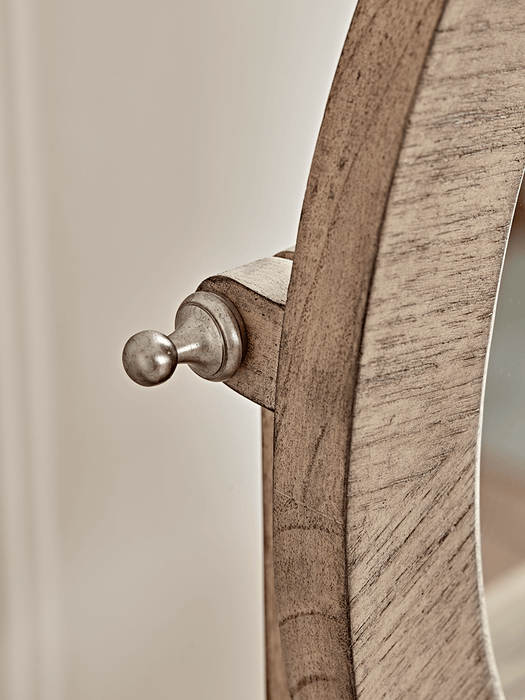 Geometric Parquet Dressing Table Mirror