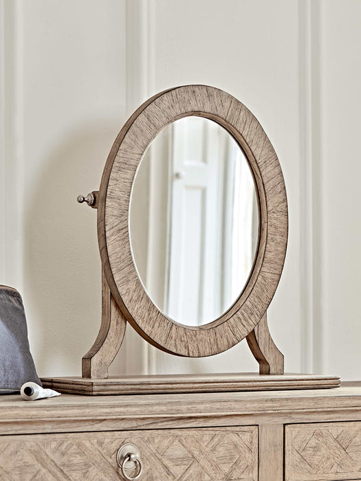 Geometric Parquet Dressing Table Mirror
