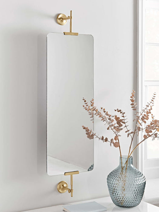 Portrait Mirror Brass