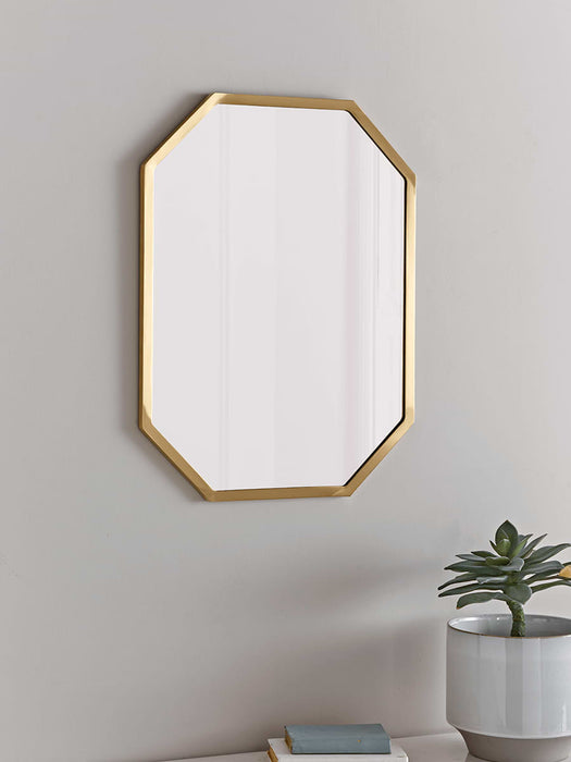 Brass Octagonal Mirror