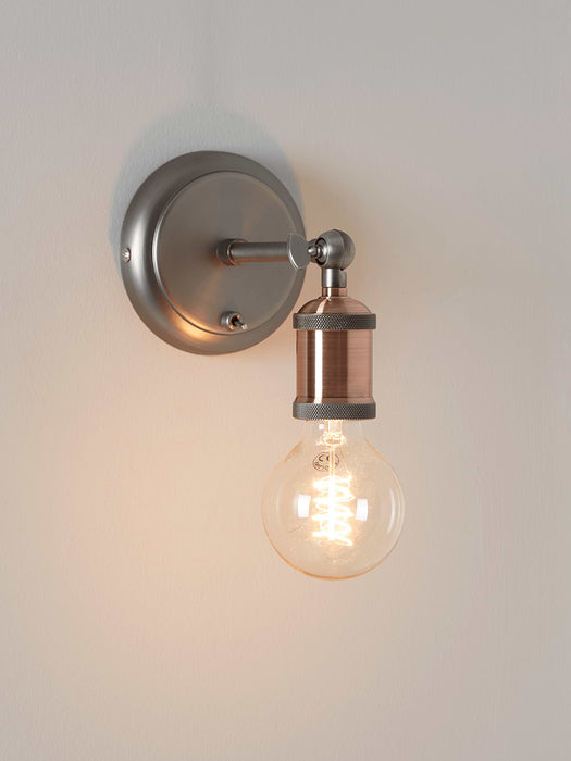 Exposed Bulb Wall Light