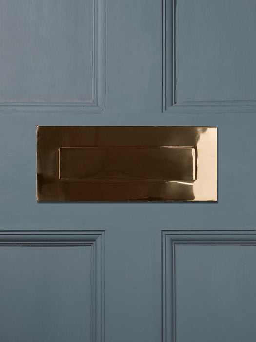 Solid Brass Letter Plate - Small