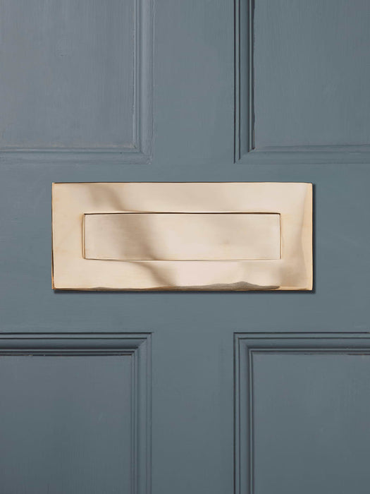 Solid Brass Letter Plate - Small