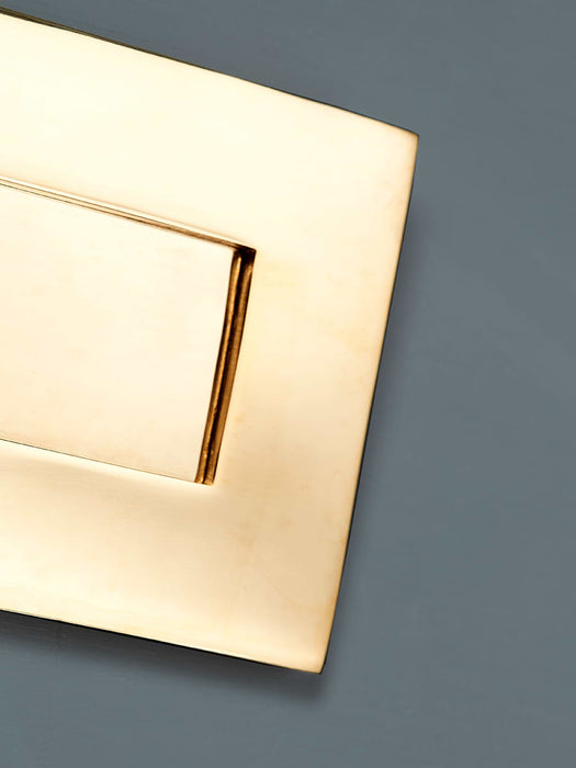 Solid Brass Letter Plate - Small