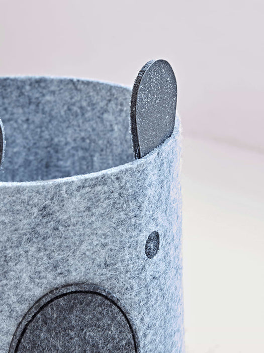 Two Felt Bear Storage Bags