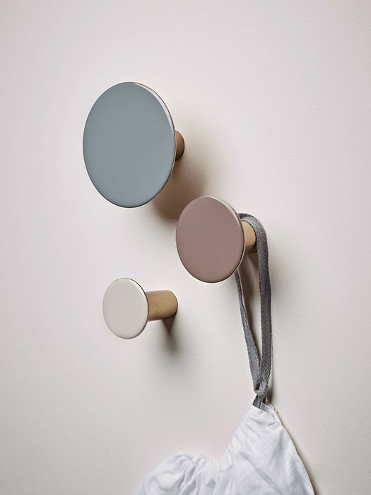 Three Enamelled Hooks