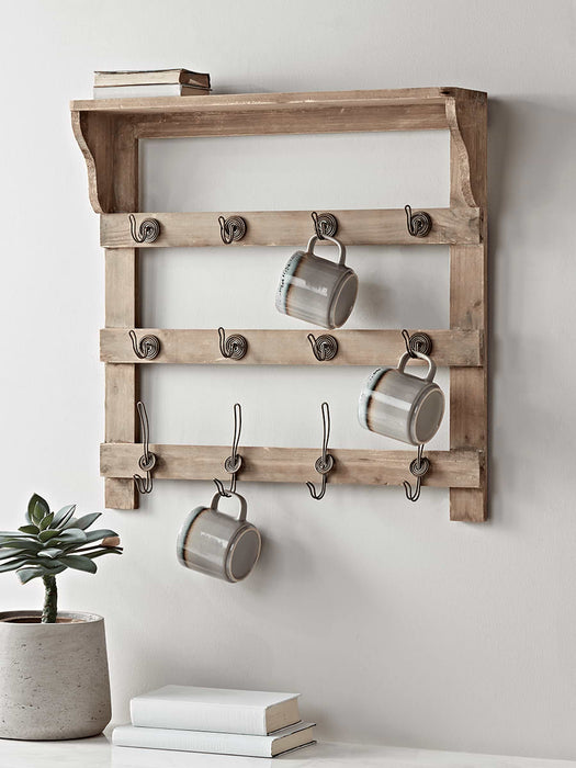 Greywashed Wall Rack