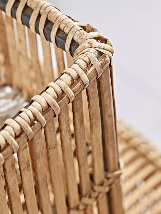 Three Flat Rattan Trunks