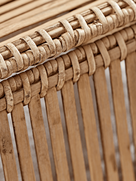 Three Flat Rattan Trunks