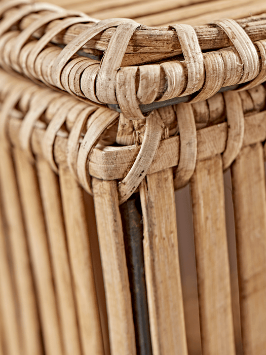 Three Flat Rattan Trunks