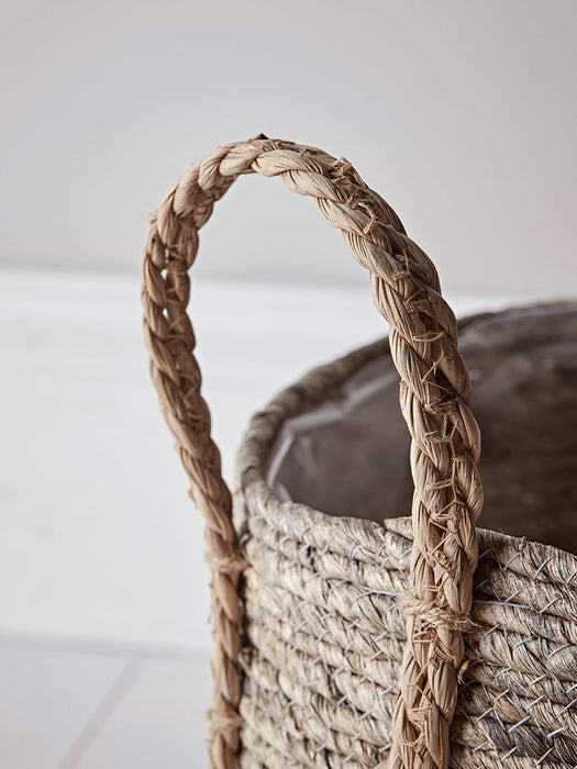 Two Dipped Straw Baskets