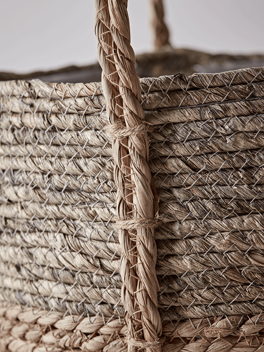 Two Dipped Straw Baskets