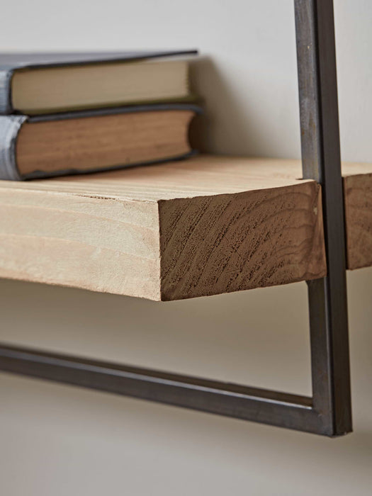 Wood & Metal Frame Shelf