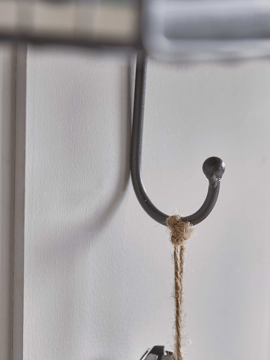 Open Wire Shelf Rack with Hooks