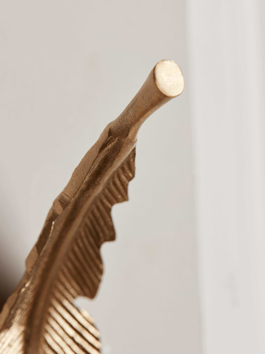 Solid Brass Feather Hook