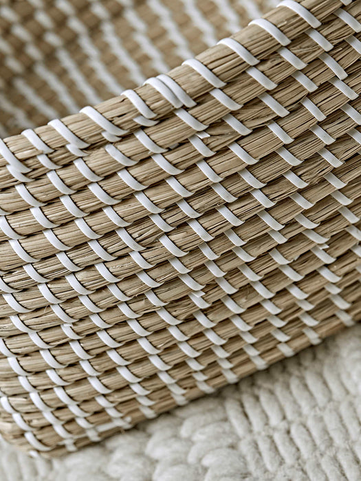 Handwoven Seagrass Rectangle Basket