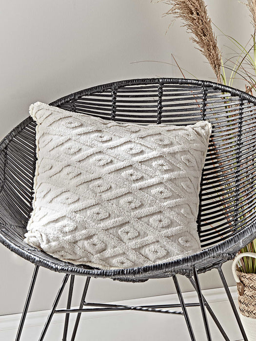 Textured Geometric Cushion