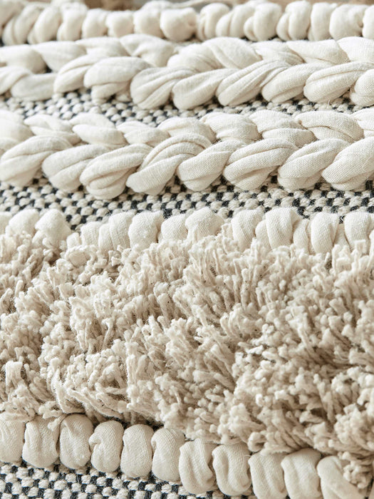 Fringed Stripe Cushion