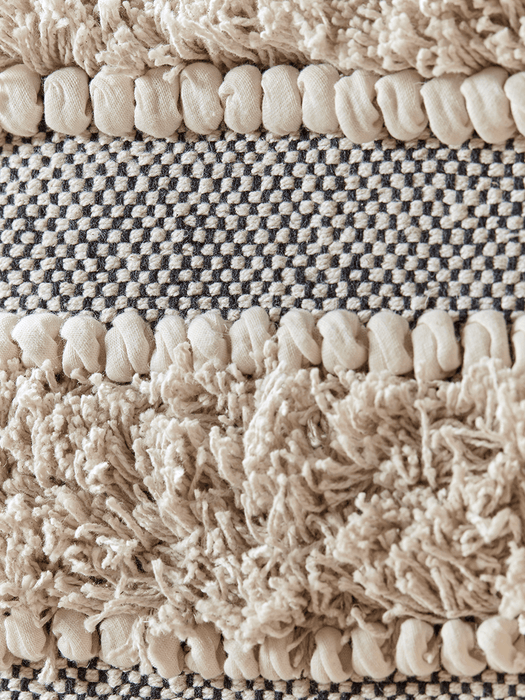 Fringed Stripe Cushion