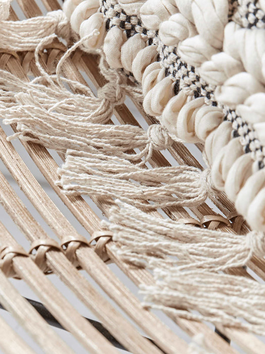 Fringed Stripe Cushion