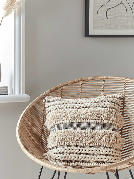 Fringed Stripe Cushion