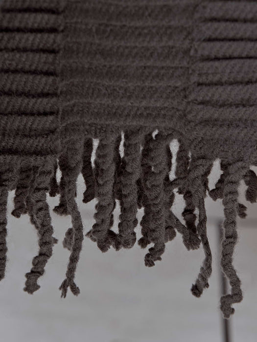 Pleated Throw - Charcoal
