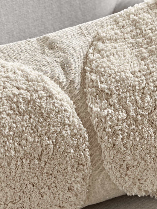 Cream Textured Cushion