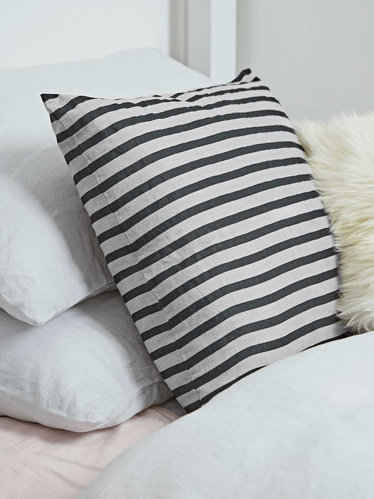 Monochrome Striped Cushion